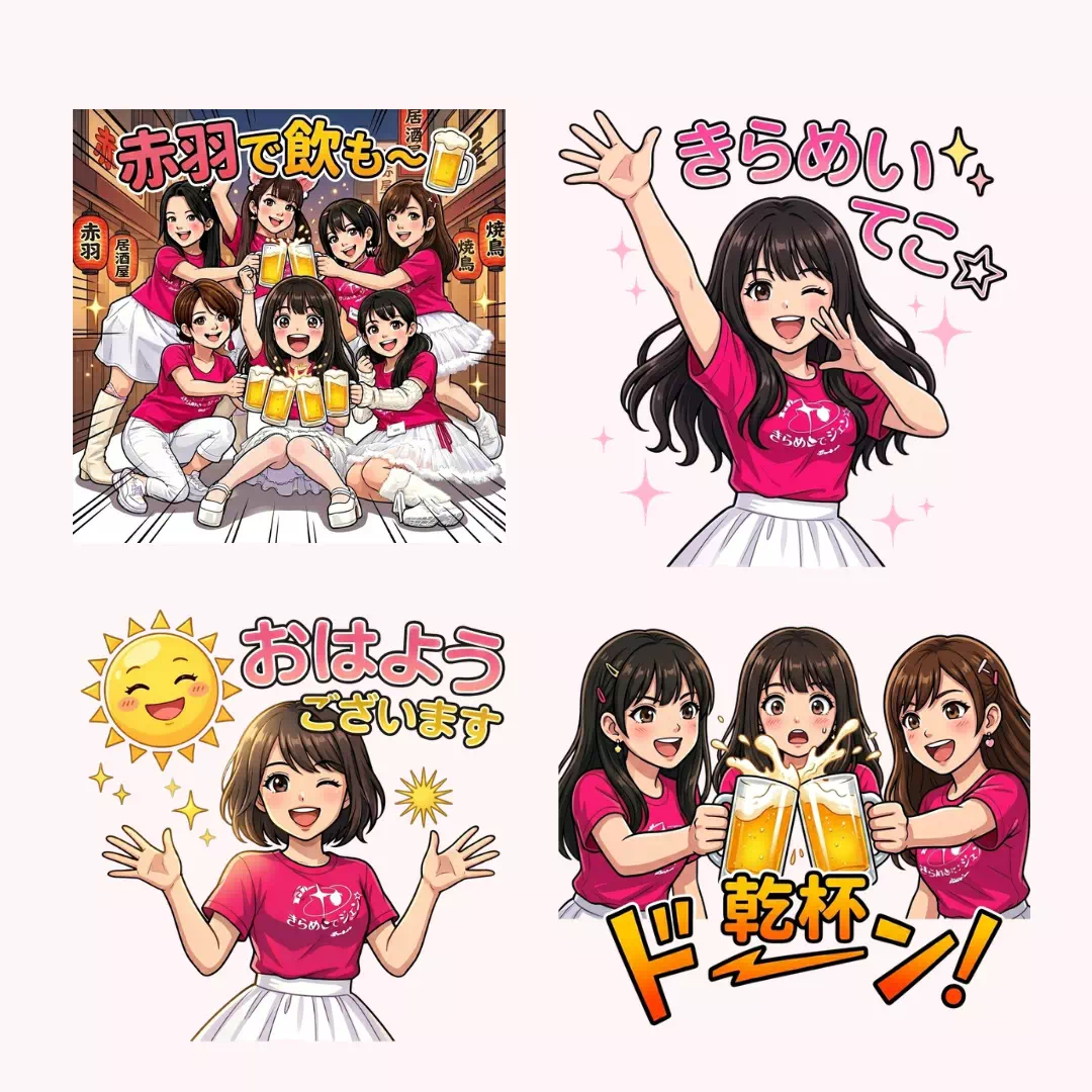 LINE Stickers Available Now